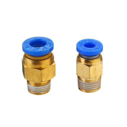 Immagine di 1.75mm/3mm Brass Pneumatic Connector Quick Joint For 3D Printer J-head Remote Extruder