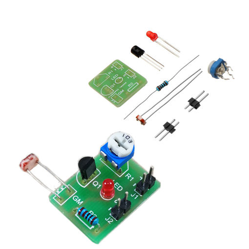 Immagine di DIY Photosensitive Induction Electronic Switch Module Optical Control DIY Production Training Kit