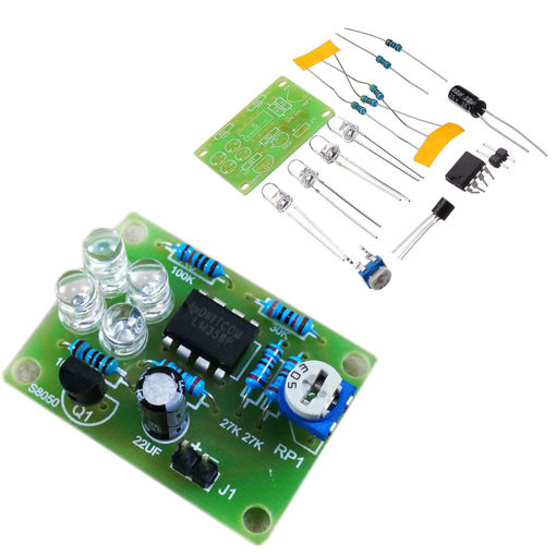 Picture of LM358 Breathing Light Parts Electronic DIY Blue LED Flash Lamp Electronic Production Kit