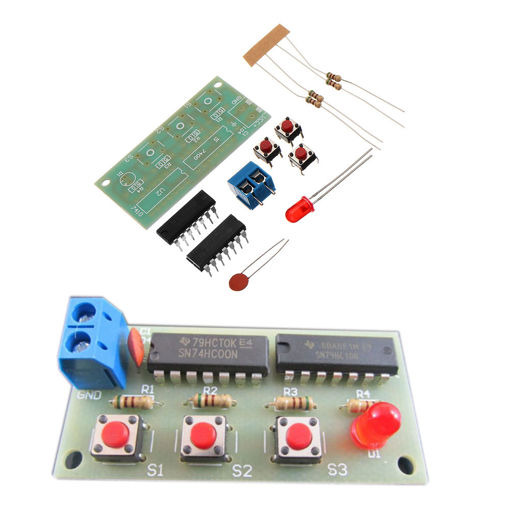 Immagine di DIY Three Person Voter Module Kit DIY Electronic Production Kit 74HC00+74HC10