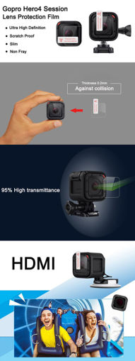 Picture of Ultra Thin 0.2mm Clear Transparent Lens Protector Film For GoPro Hero 4 Session Camera