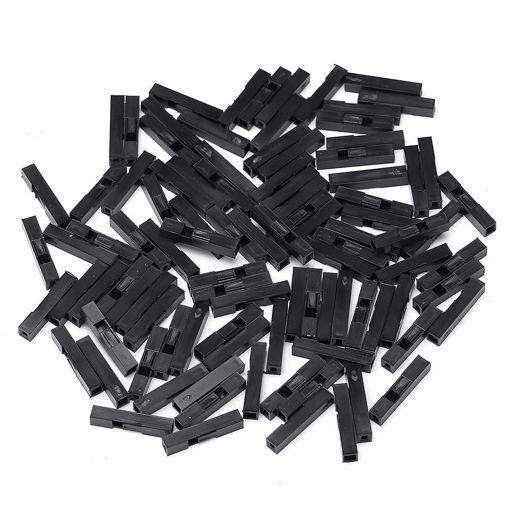 Immagine di 100PCS 1 Pin Header Connector Housing For Dupont Wire Jumper Compact