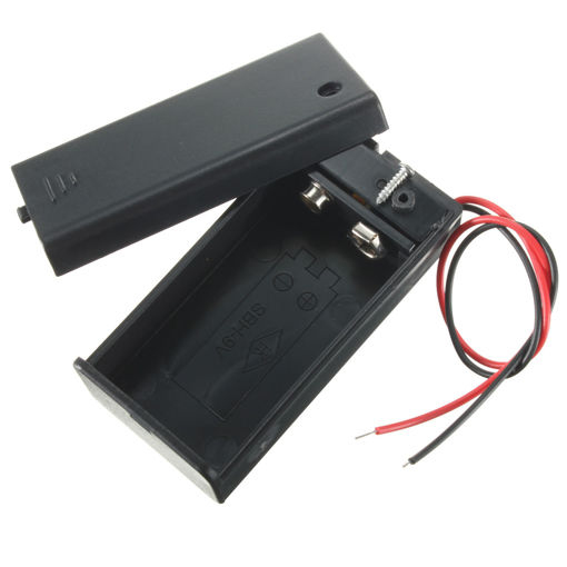 Picture of DIY 9V Battery Storage Container Box Case Holder With ON/OFF Toggle Switch