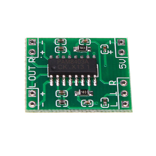 Immagine di Mini Digital Power Amplifier Board 2x3W Class D Audio Module USB DC 5V PAM8403