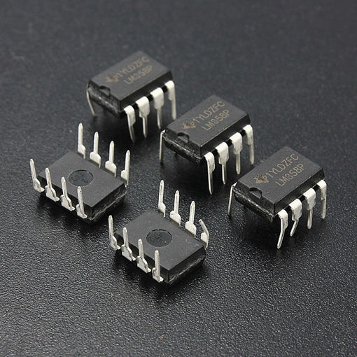 Picture of 3 Pcs LM358P LM358N LM358 DIP-8 Chip IC Dual Operational Amplifier