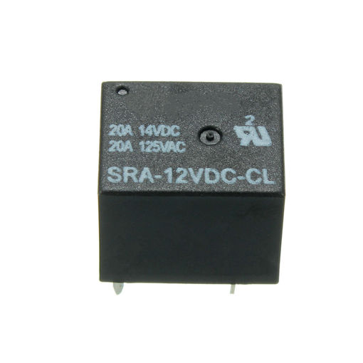 Immagine di 3pcs 5 Pin Relay 12V DC 20A Coil Power Relay SRA-12VDC-CL