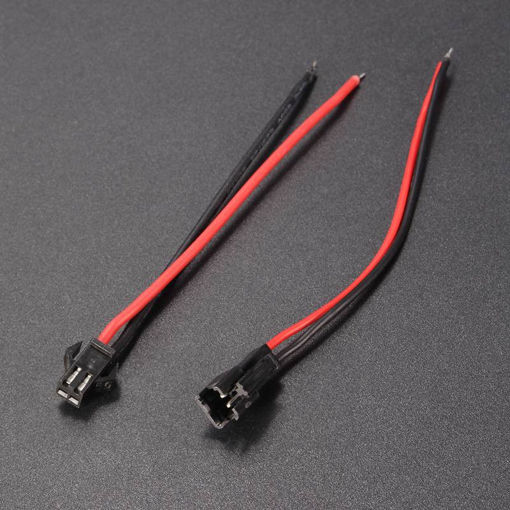 Immagine di 12cm Long JST SM 2Pins Plug Male To Female Wire Connector