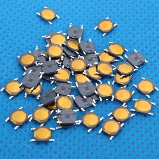Picture of 50pcs Tact Switch SMT SMD Tactile Membrane Switch PUSH Button SPST-NO 4x4x0.8mm