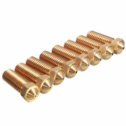 Immagine di 4 Size Brass Nozzle 3.0mm/1.75mm ABS/PLA Filament Extruder Nozzle For 3D Printer