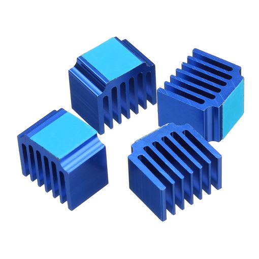 Picture of 4PCS 14*10*13mm Cooling Heatsink With Back Glue For 3D Printer Part
