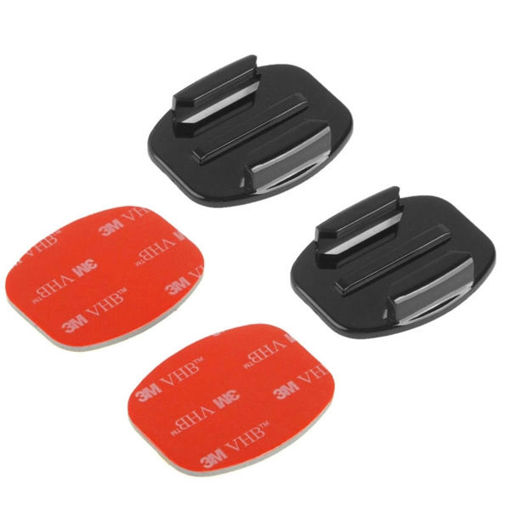 Picture of PULUZ 2 Flat Surface Mounts 2 Adhesive Mount Stickers for Gopro SJCAM Action Camera