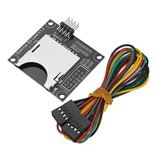 Picture of 45*40mm Independent External SD Card Slot Module with 20cm Dupont Cable 3D Printer Accessories