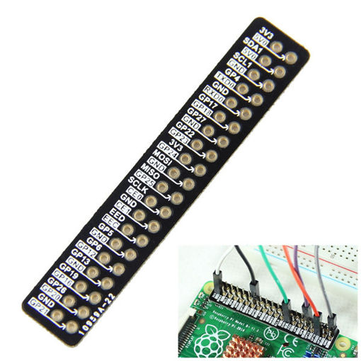 Picture of GPIO Pin Reference Board For Raspberry Pi 2 Model B & Raspberry Pi B+