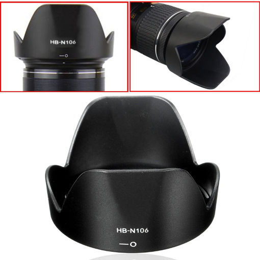 Picture of Lens Hood for Nikon HB-N106 18-55 D3300 Lens D5300 AF-P Accessories 10-100mm
