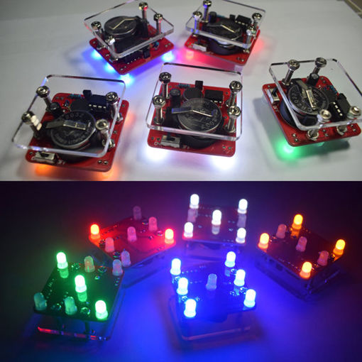 Immagine di Geekcreit DIY Shaking LED Dice Kit With Small Vibration Motor