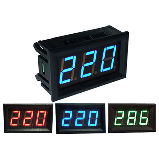 Immagine di 0.56 Inch AC70-500V Mini Digital Voltmeter Voltage Panel Meter AC Voltage LED Display Meter