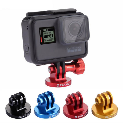 Picture of PULUZ PU145 Aluminum Tripod Mount Adapter for GoPro HERO6 5 4 3 3+ 2 1 Xiaoyi Action Cameras
