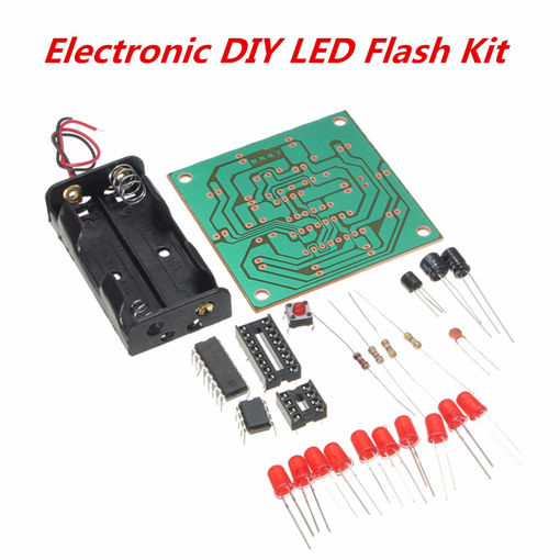 Immagine di DIY Wheel Of Fortune Training Module Kit Electronic Lucky Rotary LED Flash Kit