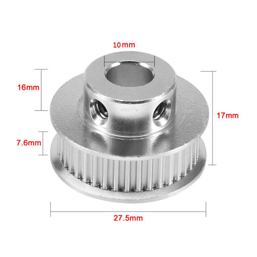 Picture of 40T 10mm Bore 3D Pritner GT2 Aluminum Timing Pulley for 6mm Width Belt