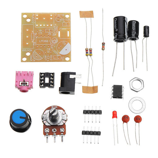 Immagine di DIY LM386 Ultra Mini Mini Power Amplifier Board Kit Low Power Consumption 3~12V