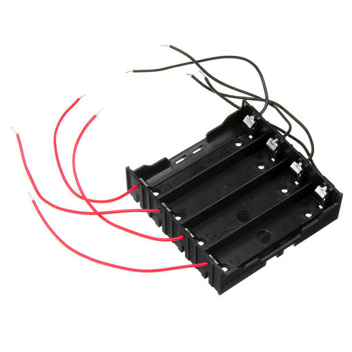 Picture of DIY 4 Slot 18650 Battery Holder With 8 Leads