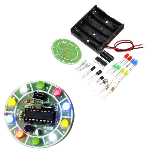 Picture of DIY LED Flash Kit Colorful Acoustic Rotating LED Lamp Kit