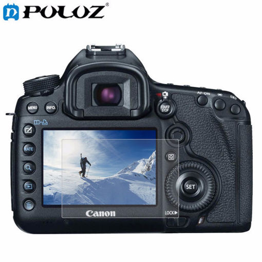 Picture of PULUZ Camera 2.5D Curved Edge 9H Hardness Tempered Glass Screen Protector for Canon 5D  Mark III