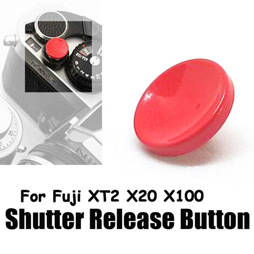 Picture of Red Aluminum Alloy Shutter Release Button for Fuji XT2 X20 X100 Buttons