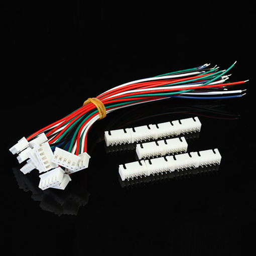 Picture of 10pcs XH Pitch 2.54mm Single Head 5Pin Wire To Board Connector 15cm 24AWG With Socket