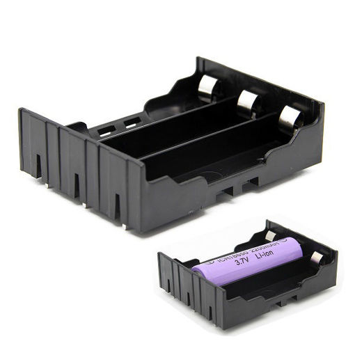 Immagine di DIY 3-Slot 18650 Battery Holder With Pins