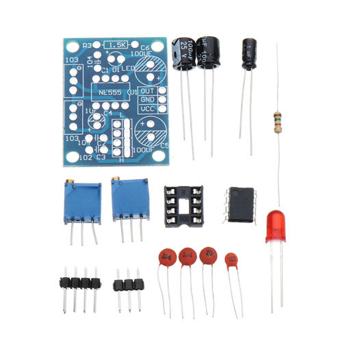 Picture of DIY NE555 Square Wave Signal Generator Pulse Generator Electronic Production Kits
