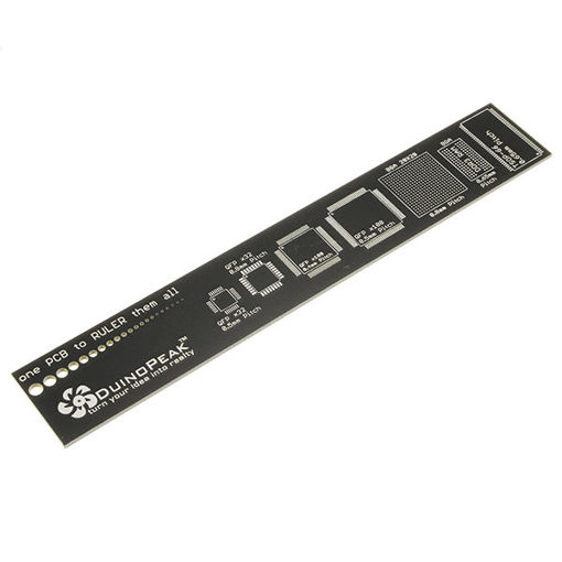 Immagine di 1Pcs 15cm Duinopeak PCB Ruler Measuring Tool Resistor Capacitor Chip IC SMD Diode Transistor Package