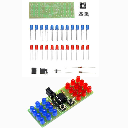 Immagine di DIY Two Color LED Thunderbolt Flash Kit Teaching Kit