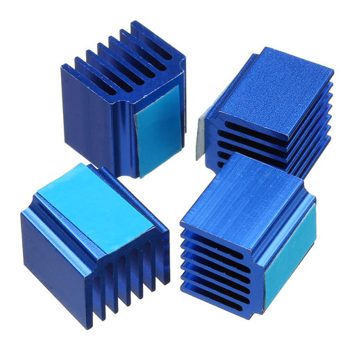 Picture of 4PCS 14*13*20mm Cooling Heatsink With Back Glue For 3D Printer Part