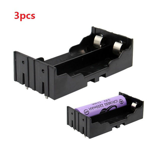 Picture of 3pcs DIY 2-Slot 18650 Battery Holder With Pins