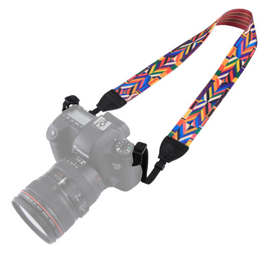Picture of PULUZ PU6008C Retro Ethnic Style Multi-color Series Shoulder Neck Strap for SLR DSLR Cameras
