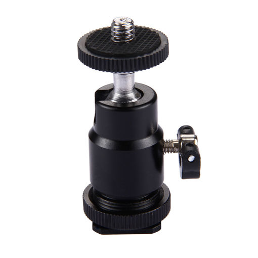 Picture of PULUZ PU211 Cold Shoe Tripod Head Mount Adapter Tripod Screw Head with Lock for DSLR Camera