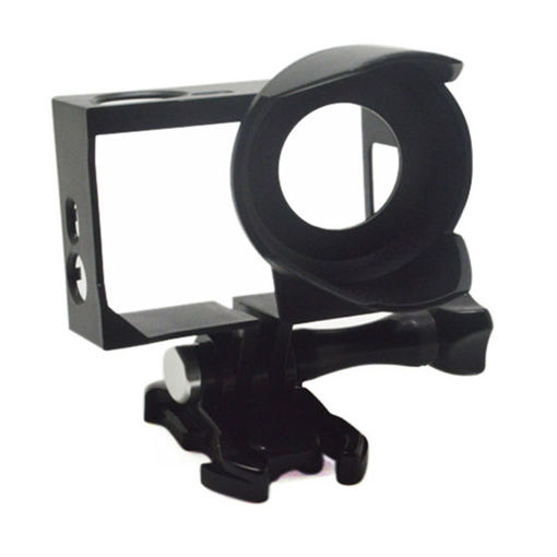 Picture of Anti-Exposure Frame Mount with Lens Hood Housing Case for GoPro HERO 4 3+/3