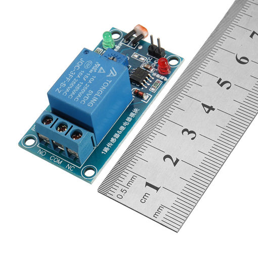 Picture of Photosensitive Resistance Sensor With Relay Module 5V Optical Control Switch Light Detection Switch
