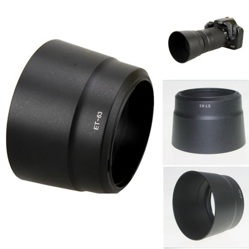 Immagine di 58mm ET-63 Camera Lens Hood Replacement For Canon EF-S 55-250mm f/4-5.6 IS STM