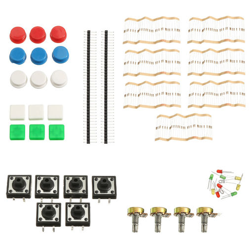 Picture of Universal Component Parts Package Kit A1 For Arduino Project With Resistor+Botton+Adjustable Potentiometer