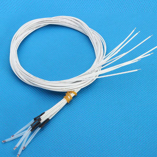 Picture of 5Pcs 100K 1% NTC Single Ended Glass Sealed Thermistor Temperature Sensor For 3D Printer