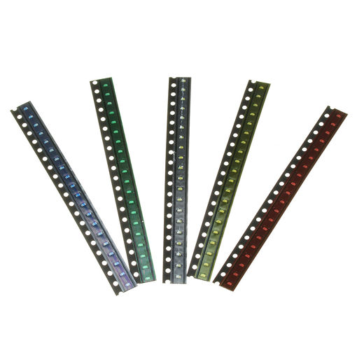 Immagine di 300Pcs 5 Colors 60 Each 0603 LED Diode Assortment SMD LED Diode Kit Green/RED/White/Blue/Yellow