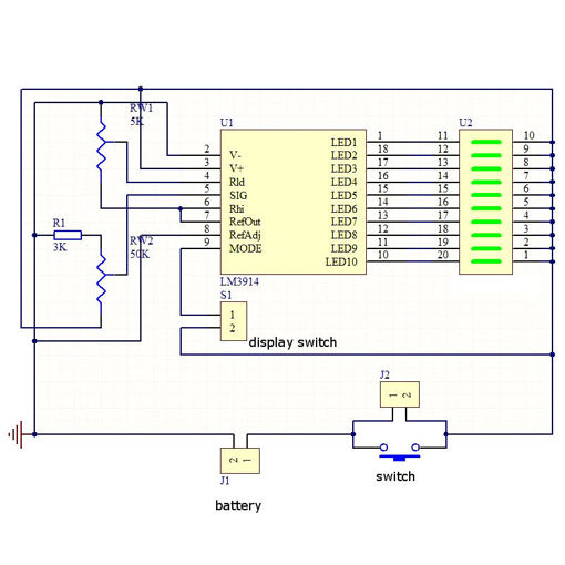 Picture of LED Power Indicator Kit DIY Battery Tester Module For 2.4-20V Battery