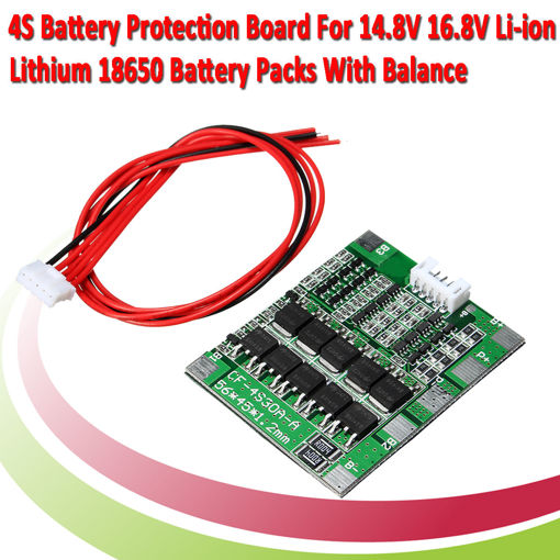 Immagine di 3Pcs 4S 30A 14.8V Li-ion Lithium 18650 Battery BMS Packs PCB Protection Board Balance