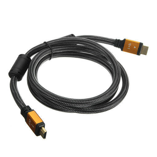 Immagine di 1.5M 3D-Orange HD Cable Lead V2.0 Gold High Speed for HDTV Ultra Hd HD 2160p 4K