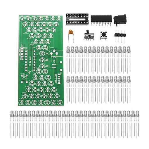 Picture of DIY Electronic Hourglass Kit Interesting Learning Kit MCU DIY LED Flash Kit Spare Parts