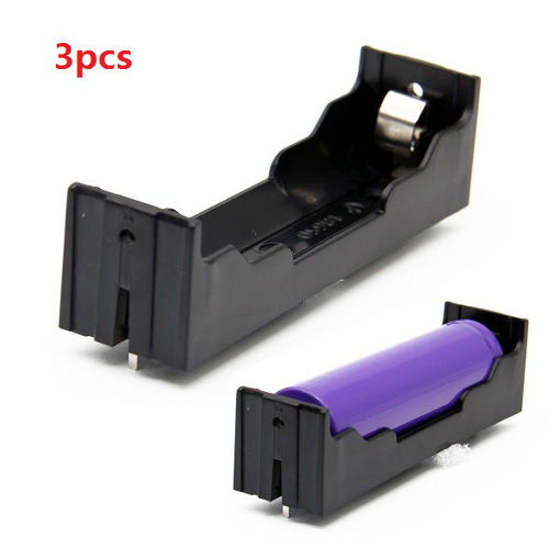 Immagine di 3pcs DIY 1-Slot 18650 Battery Holder With Pins