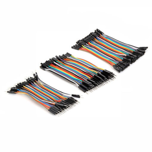 Picture of Geekcreit 3 IN 1 120pcs 10cm Male To Female Female To Female Male To Male Jumper Cable For Arduino