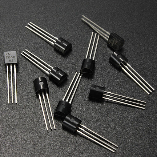 Immagine di 50pcs 2N7000 N-Channel Transistor Fast Switch MOSFET TO-92